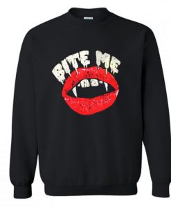 Bite Me Vampire Lips Sweatshirt