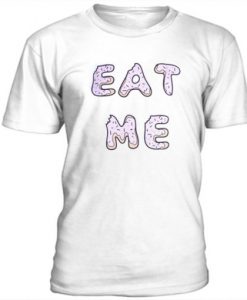 Donut font eat me t-shirt