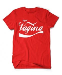 Enjoy Vagina coca cola inspired design t-shirt