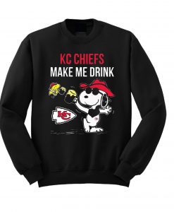 Kansas City Chiefs Make Me Drink Funny Snoopy Beer Sweatshirt