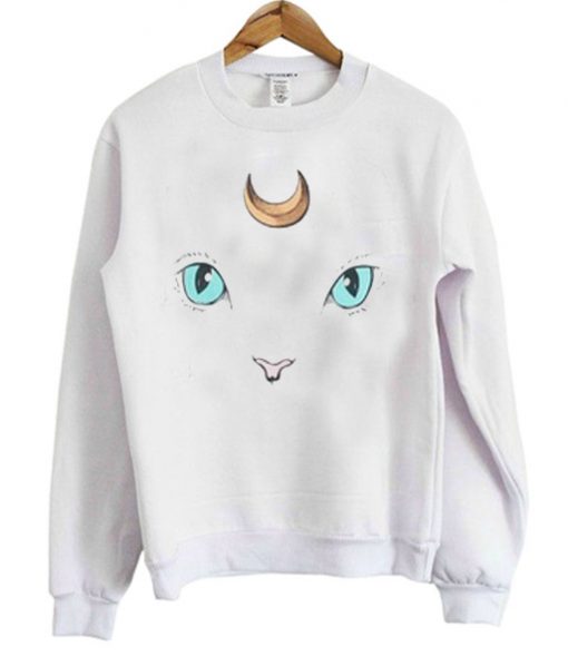 Luna Cute Sailormoon White Sweatshirt