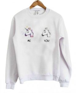 Me VS You Unicorn Sweatshirt