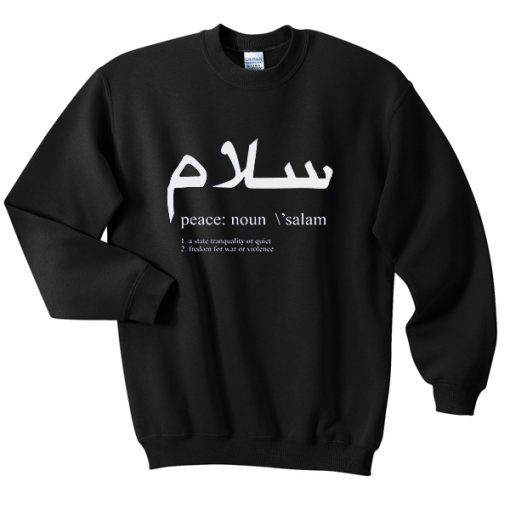 Peace Definition Crewneck Sweatshirt