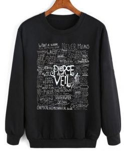 Pierce The Veil Lyrics Sweatshirt