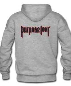 Purpose Tour back hoodie