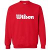 Red Wilson Letter Sweatshirt