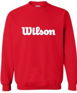 Red Wilson Letter Sweatshirt