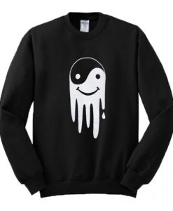 Smiley Yin Yang Art Sweatshirt