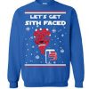 Ugly Christmas Lets Get Sith Faced Sweatshirt