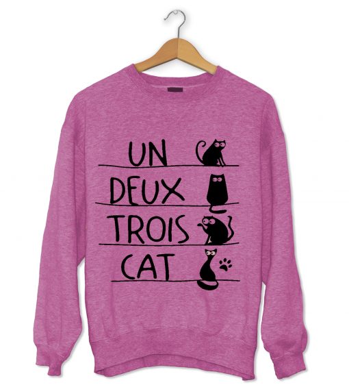 Un Deux Trois Cat Sweatshirt