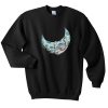 astronaut climbing the moon sweatshirt