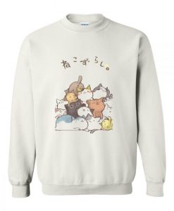japanese cat anime sweatshirt