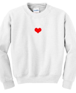 love heart sweatshirt