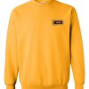 plain lace up yellow sweatshirt