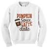 pumpkin spice latte date sweatshirt