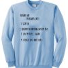 reasons why i’m always late sweatshirt