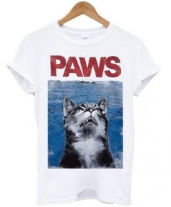 Grumpy Cat Paws Jaws Parody T-shirt