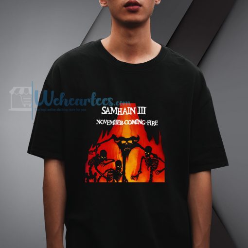 Samhain III November Coming Fire Rock Band T-Shirt