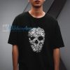 Skull Flower Retro Floral Vintage T Shirt