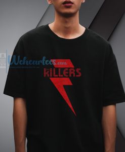 The Killers Brandon Flowers Red Bolt T-shirt