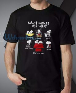 What Makes Me Happy, Snoopy Rountine T-Shirt