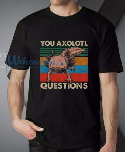You Axolotl Questions Sunset Vintage T-Shirt