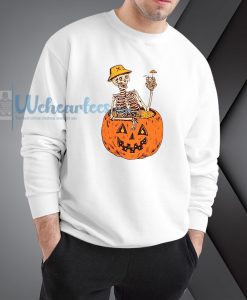 Halloween Happy Skeleton Sweatshirt