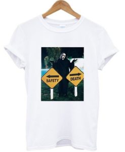 Scream Safety or Death Graphic T-shirt pu