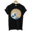 The great wave off Kanagawa Godzilla T shirt pu
