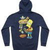 Bart Simpson Junk Food Krusty Burger Hoodie pu