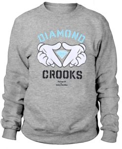 Diamond Crooks Mickey Mouse Hands Sweatshirt pu
