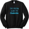 I’m 99% Sure I’m Cinderella Sweatshirt pu