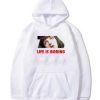 Life is Boring Mia Wallace Pulp Fiction Hoodie pu