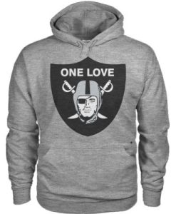One Love Oakland Raiders Hoodie pu