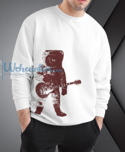 Weher_Astronaut Guitar Outer Space Sweatshirt NF