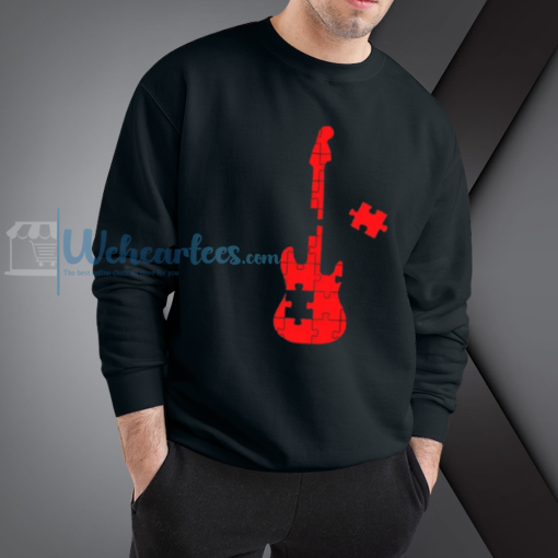 Weher_Guitar Puzzle Music Jersey Sweatshirt NF
