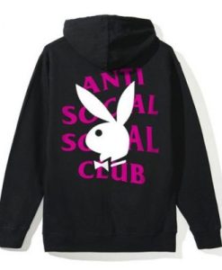 Anti Social Social Club Playboy Back Print Hoodie pu