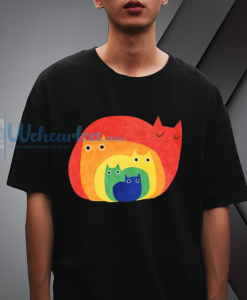 Rainbow cats T-Shirt NF