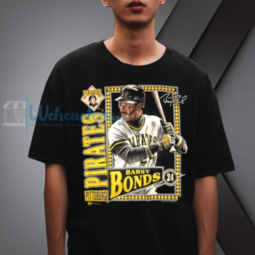 Rare Vintage Barry Bonds Pittsburgh Pirates t-shirt NF