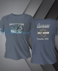Vintage blue Harley Davidson graphic tshirt NF