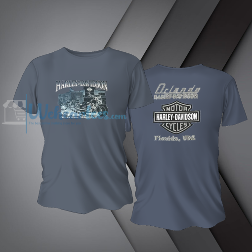 Vintage blue Harley Davidson graphic tshirt NF