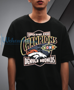 Vintage 90s Denver Broncos Super Bowl XXXII Champions NFL Football t-shirt NF