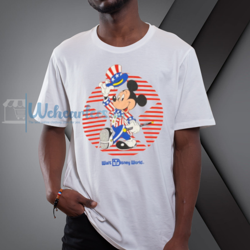 Vintage 90’s Disney WALT DISNEY WORLD Mickey Mouse USA Souvenir Single Stitch Graphic T-Shirt NF