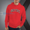 Vintage red Ohio State American collegiate hoodie NF