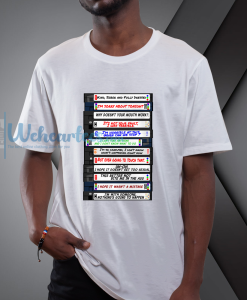Amy Santiago Sex Tape Collection Video Tapes Brooklyn 99 nine nine Short-Sleeve Unisex T Shirt NF