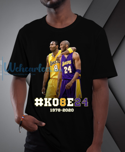 Kobe Bryant Basketball Tribute Los Angeles Number 24 8 t-shirt NF