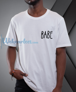 babe pocket print t-shirt NF