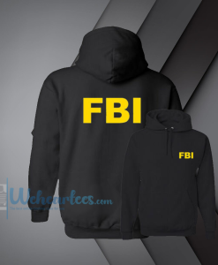 weh_FBI Federal Bureau of Investigation Hoodie 2side