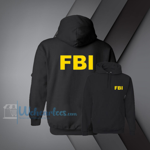 weh_FBI Federal Bureau of Investigation Hoodie 2side