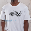 Hear See No Evil Skull T-shirt